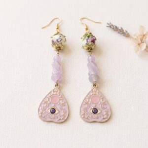 Ouija over tea time dangle earrings