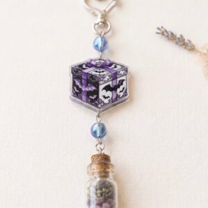 Violet Sanctuary Spell Jar Keychain
