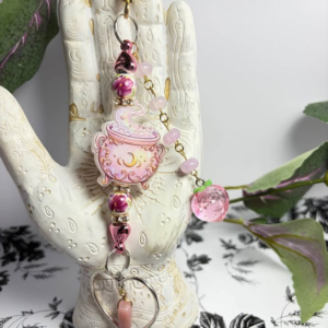 Pink Potion Cauldron Keychain